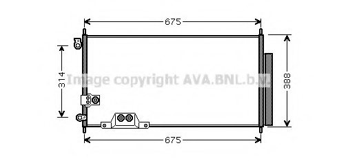 PRASCO HDA5239 Condenser, air conditioning